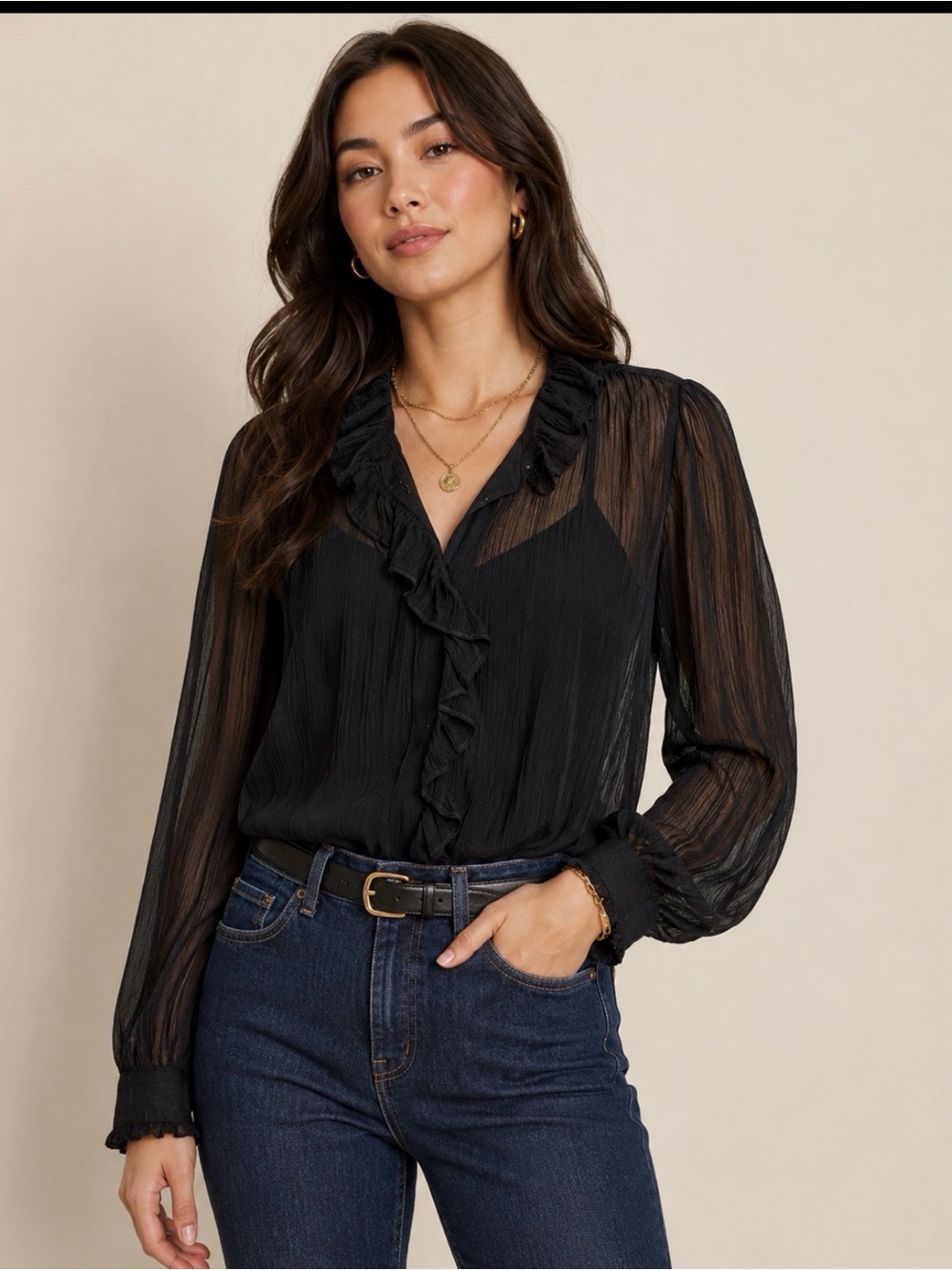 NWT JCrew Ruffle Cami/Blouse Set